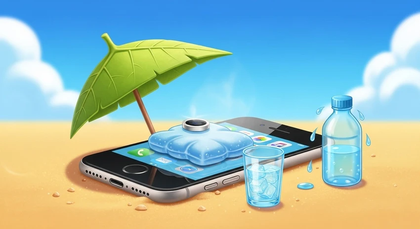 Sử dụng đúng cách sẽ giúp giữ iPhone an toàn trong mùa hè nóng bức. Ảnh: AI