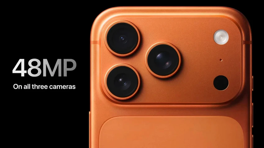 iPhone 17 Pro có 3 camera 48 MP.