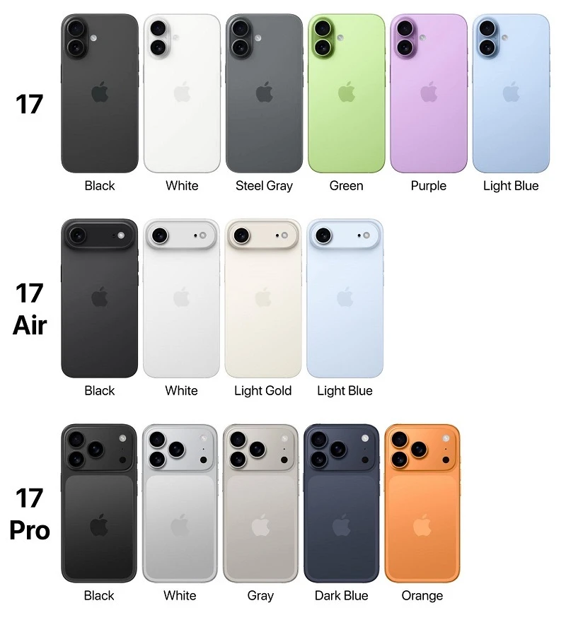 Apple sẽ mở bán iPhone 17 và iPhone Air tại Việt Nam vào ngày 19-9.