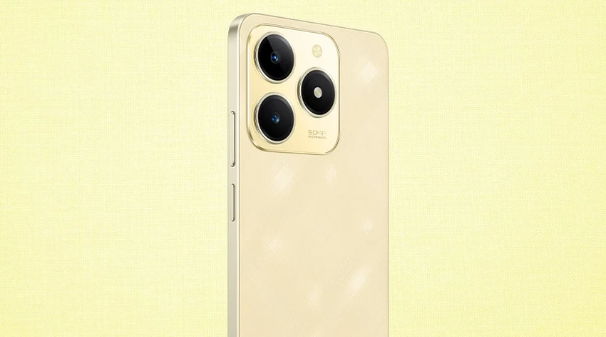 Mặt lưng của Realme C61 cùng hệ thống camera.