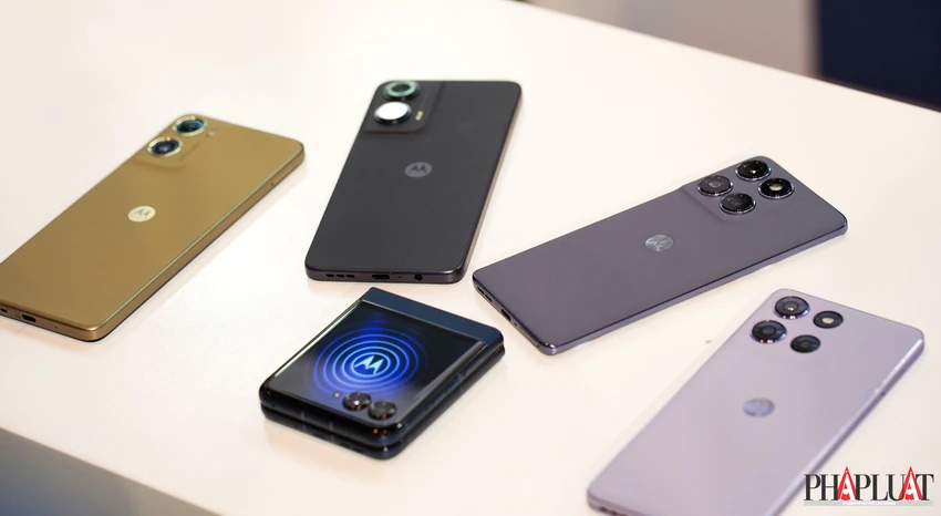 Motorola trở lại thị trường Việt Nam với 5 mẫu smartphone mới. Ảnh: TIỂU MINH