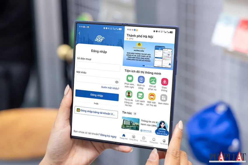 Người dân có thể chủ động làm sạch dữ liệu GPLX, đăng ký xe ngay tại nhà. Ảnh: MINH HOÀNG
