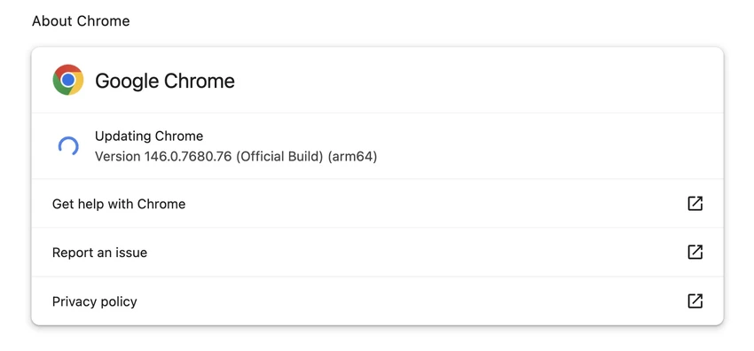 Người dùng nên cập nhật trình duyệt Chrome càng sớm càng tốt. Ảnh: TIỂU MINH