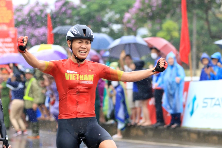 Tay đua người An Giang lần thứ 4 giành chức vô địch tại đầu trường SEA Games. Ảnh: ANH THUẬN Tay đua người An Giang lần thứ 4 giành chức vô địch tại đầu trường SEA Games. Ảnh: ANH THUẬN