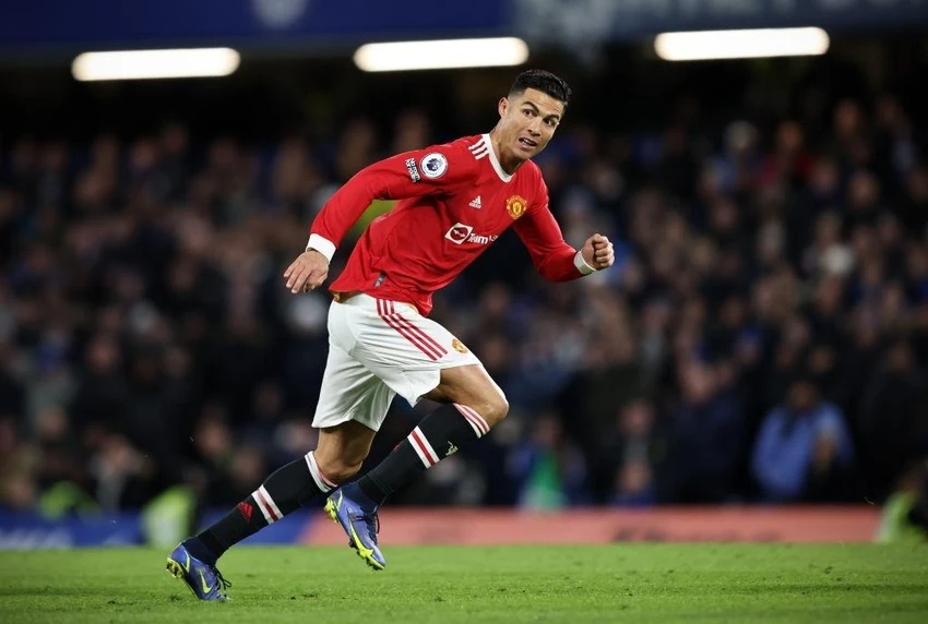 Siêu sao Ronaldo ghi 18 bàn, trong tổng số 30 trận đấu anh chơi cho MU ở Ngoại hạng Anh mùa này. Ảnh: GETTY