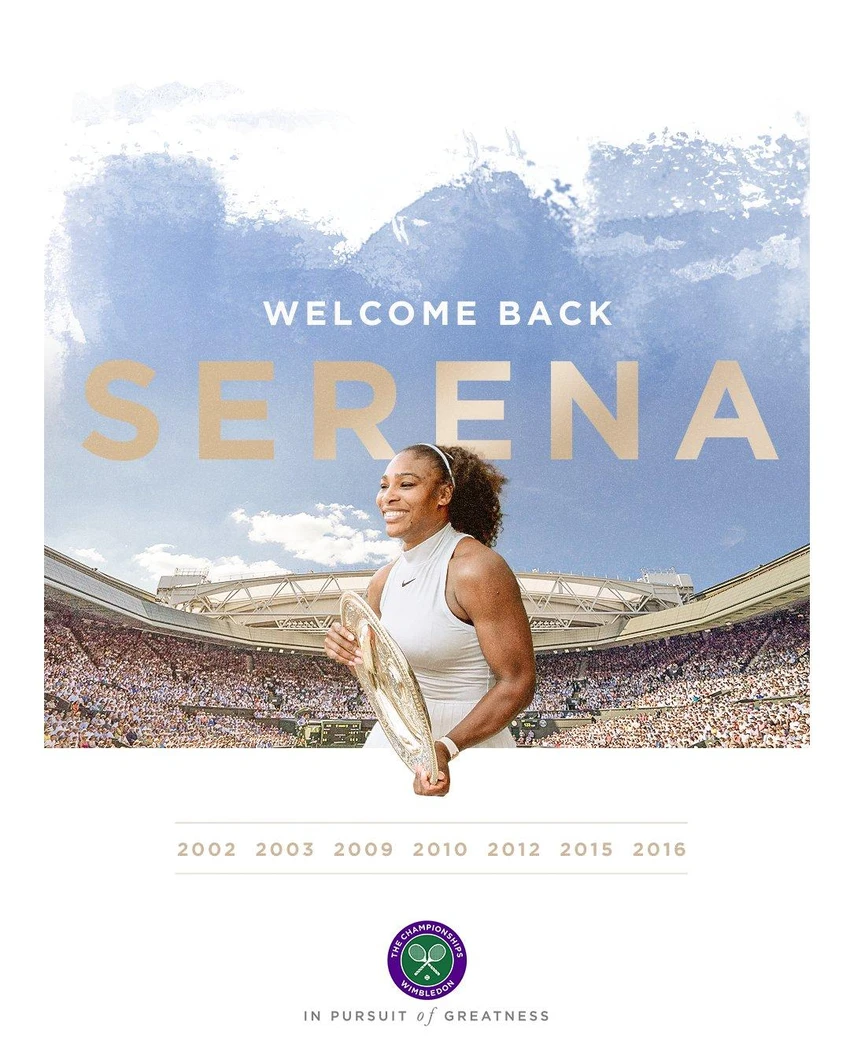 Wimbledon chào đón sự trở lại của tay vợt từng 7 lần vô địch giải đấu trên mặt sân cỏ. Ảnh: WIMBLEDON Wimbledon chào đón sự trở lại của tay vợt từng 7 lần vô địch giải đấu trên mặt sân cỏ. Ảnh: WIMBLEDON