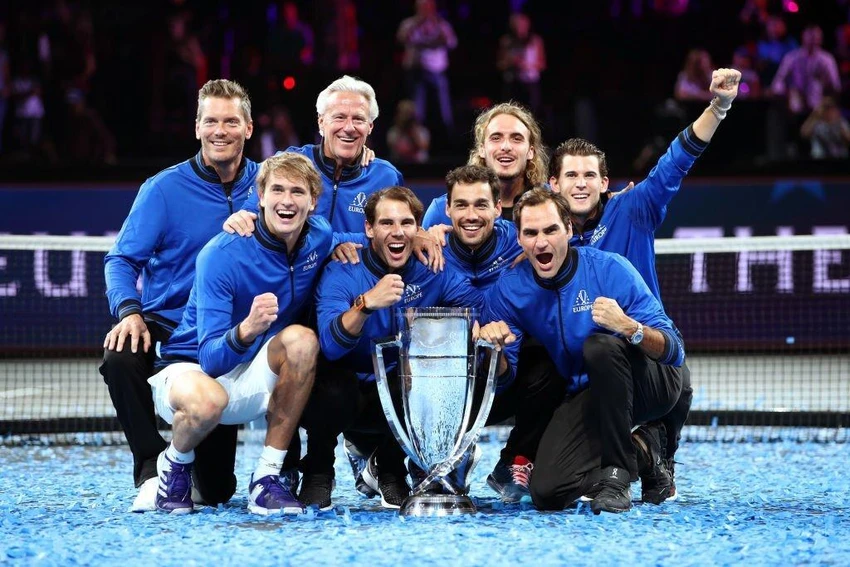 Đội tuyển châu Âu vô địch laver Cup 2019. Ảnh: GETTY Đội tuyển châu Âu vô địch laver Cup 2019. Ảnh: GETTY
