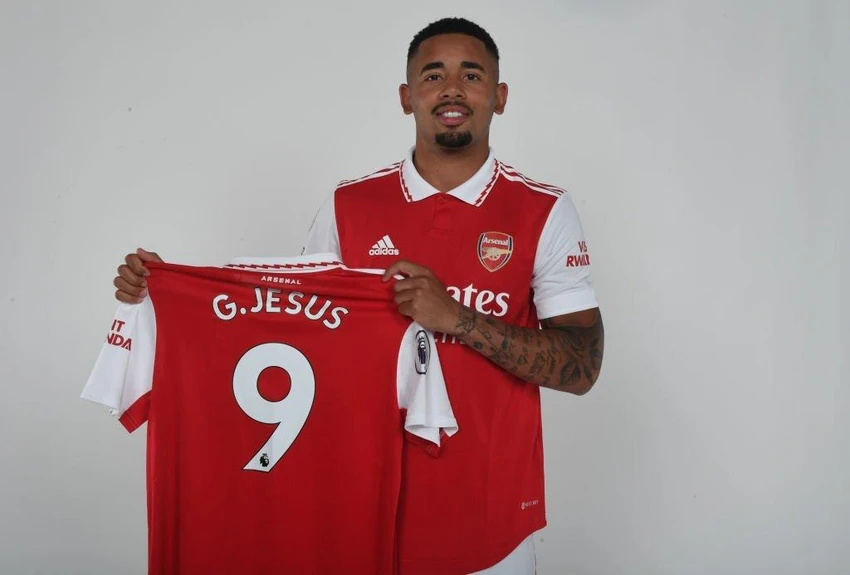 Tuyển thủ Brazil sẽ mặc áo số 9 tại CLB Arsenal. Ảnh: GETTY