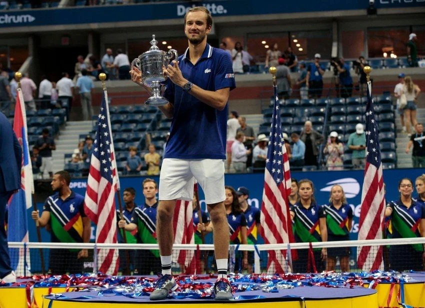 ĐKVĐ Mỹ mở rộng Daniil Medvedev. Ảnh: GETTY ĐKVĐ Mỹ mở rộng Daniil Medvedev. Ảnh: GETTY