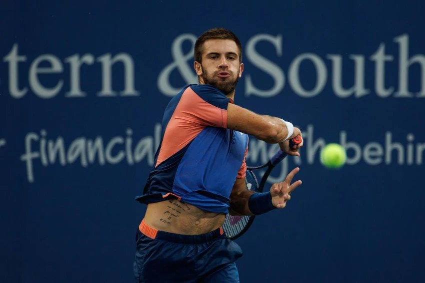 Coric trở lại ấn tượng sau một năm nghỉ thi đấu vì chấn thương. Ảnh: GETTY Coric trở lại ấn tượng sau một năm nghỉ thi đấu vì chấn thương. Ảnh: GETTY