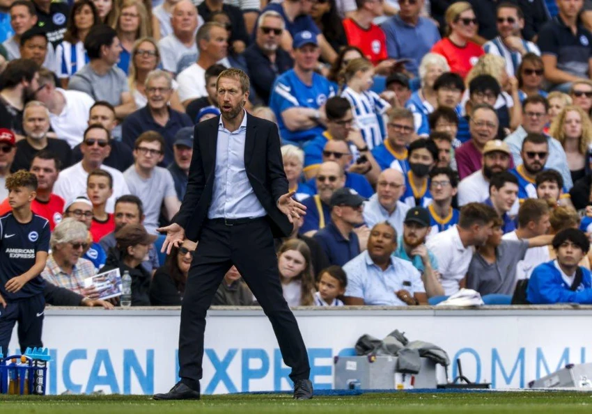 HLV Graham Potter sẽ thay thế Tuchel dẫn dắt Chelsea. Ảnh: GETTY