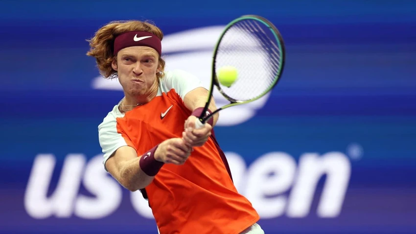 Sau Nadal, hạt giống số 5 Rublev tiếp tục là bại tướng của Tiafoe. Ảnh: USTA Sau Nadal, hạt giống số 5 Rublev tiếp tục là bại tướng của Tiafoe. Ảnh: USTA