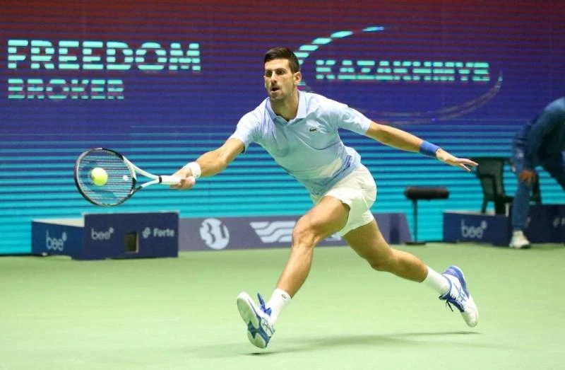 Djokovic thi đấu trận chung kết và vô địch Astana Open. Ảnh: REUTERS Djokovic thi đấu trận chung kết và vô địch Astana Open. Ảnh: REUTERS