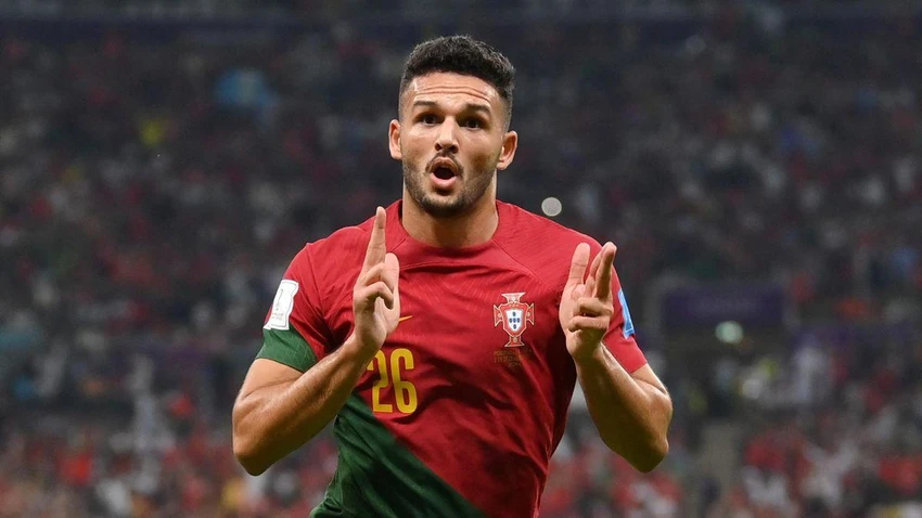 Tiền đạo 21 tuổi Goncalo Ramos góp công lớn trong trận nhấn chìm Thụy Sĩ. Ảnh: GETTY