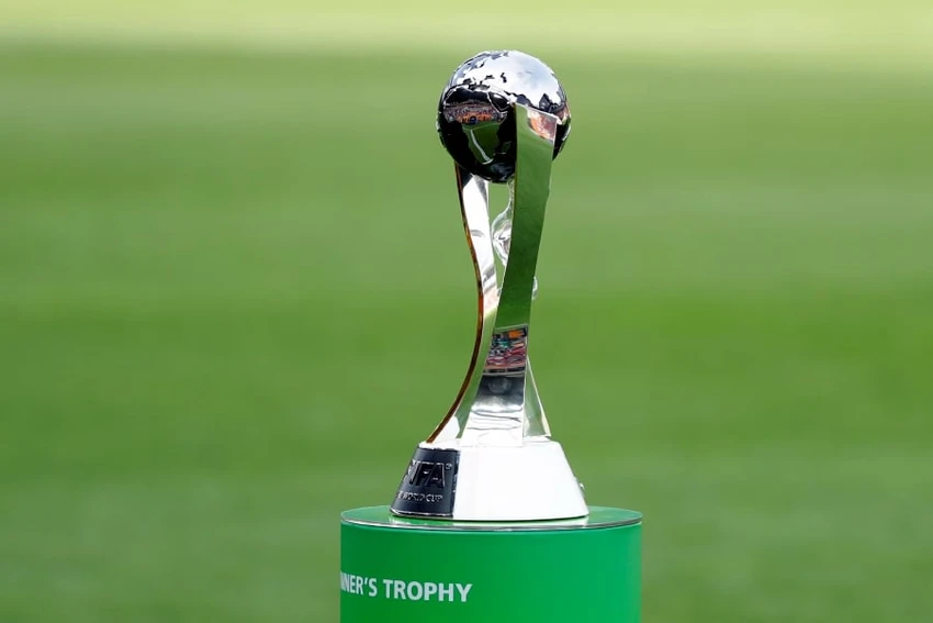 Cúp vô địch giải bóng đá U-20 thế giới. Ảnh: AP Cúp vô địch giải bóng đá U-20 thế giới. Ảnh: AP