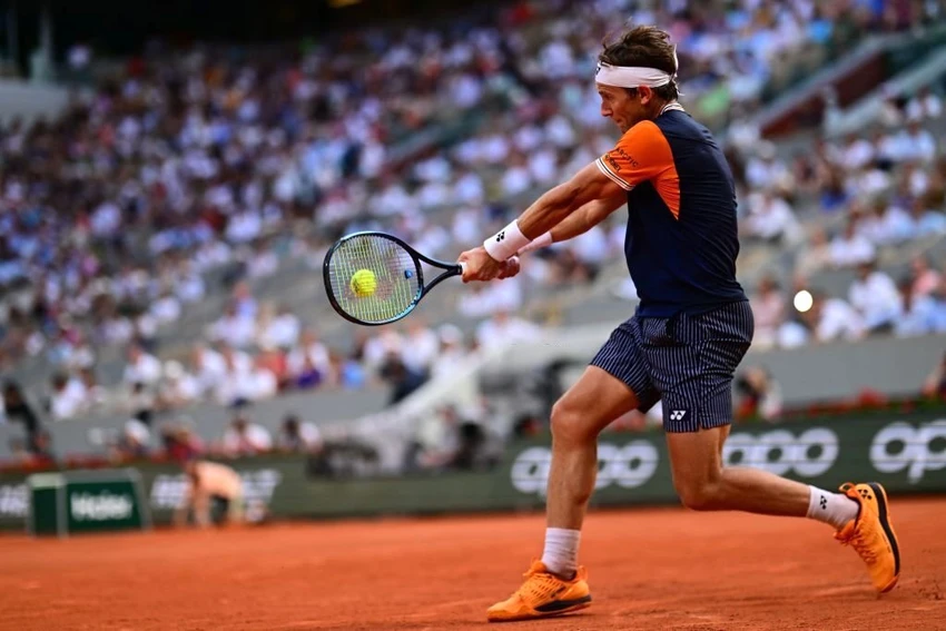 Casper Ruud lần thứ 2 liên tiếp lọt vào trận chung kết Roland Garros. Ảnh: GETTY Casper Ruud lần thứ 2 liên tiếp lọt vào trận chung kết Roland Garros. Ảnh: GETTY