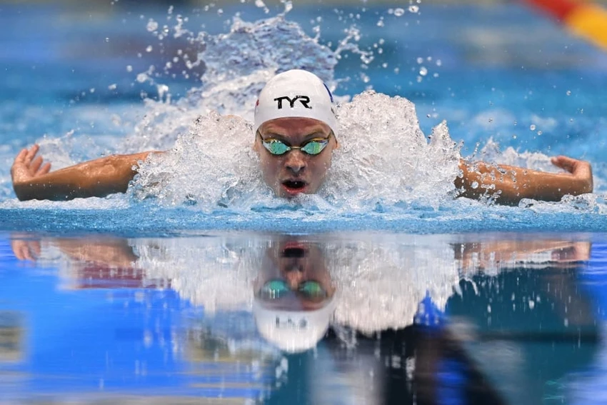 Kình ngư Leon Marchand phá kỷ lục thế giới cự ly 400 m hỗn hợp nam. Ảnh: GETTY