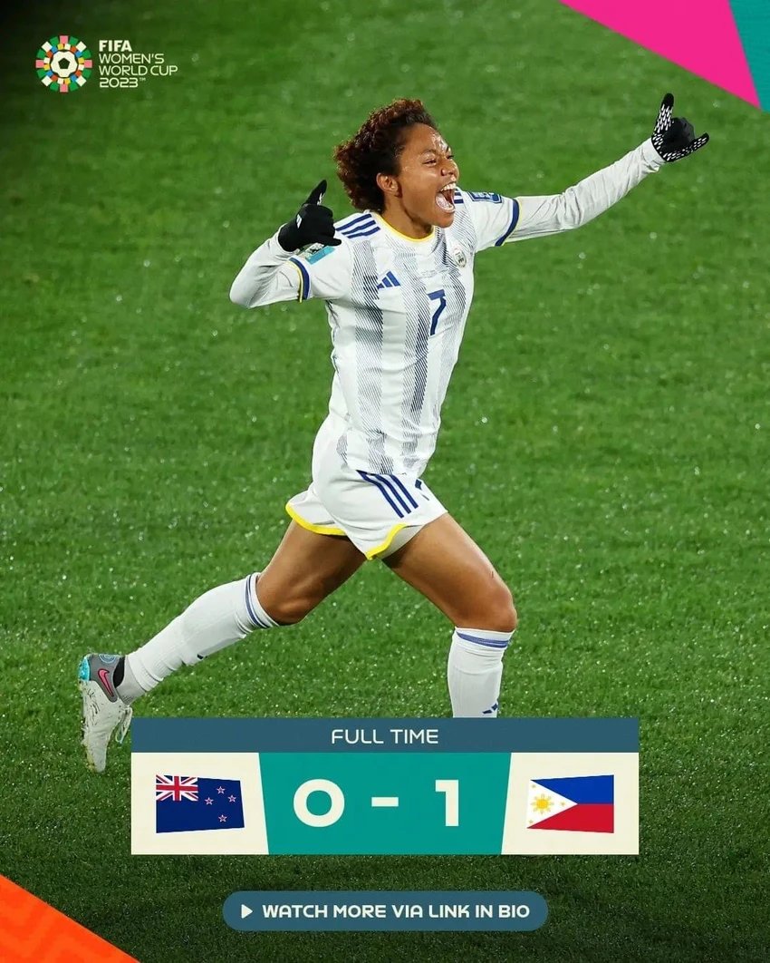 Sarina Bolden ăn mừng sau chiến tích lịch sử. Ảnh: FIFA