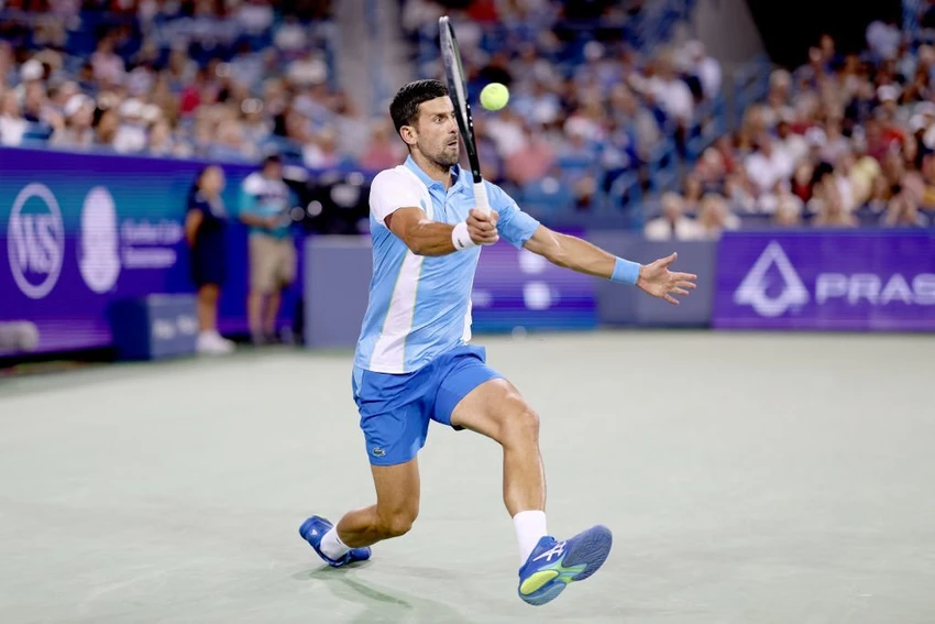 Djokovic chỉ mất hơn 1 giờ để đánh bại Taylor Fritz. Ảnh: GETTY