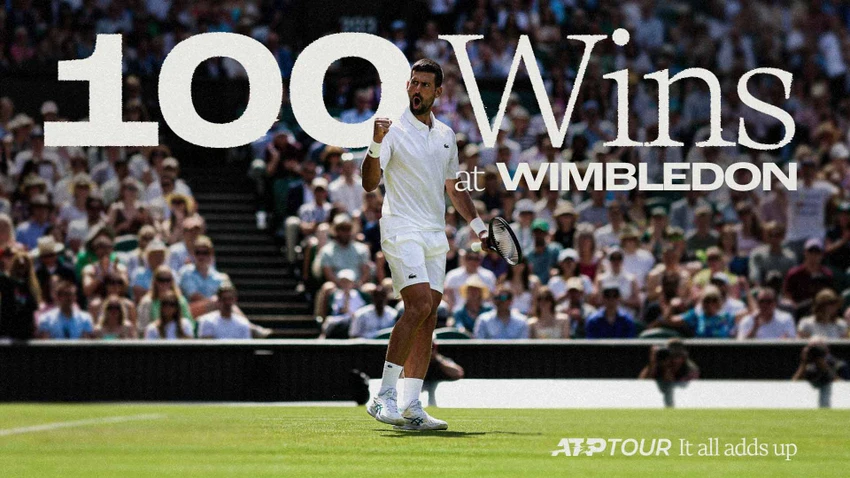 Djokovic tạo cột mốc 100 trận thắng