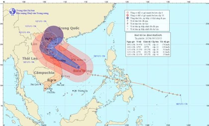 Bão Hải Yến chệch hướng ra Bắc ảnh 1 Bão Hải Yến chệch hướng ra Bắc ảnh 1