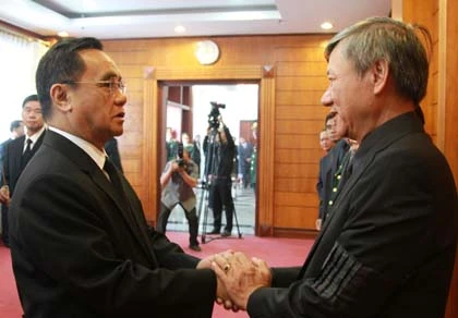 Lễ viếng Đại tướng Võ Nguyên Giáp tại Lào ảnh 4 Lễ viếng Đại tướng Võ Nguyên Giáp tại Lào ảnh 4