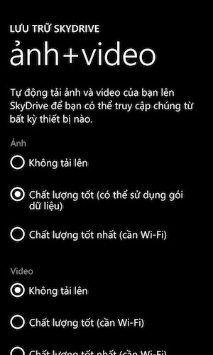 Sao lưu và khôi phục dữ liệu trên thiết bị Windows Phone 8 ảnh 4 Sao lưu và khôi phục dữ liệu trên thiết bị Windows Phone 8 ảnh 4