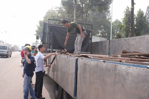 Vụ cướp bia: Thực nghiệm hiện trường tai nạn ảnh 2 Vụ cướp bia: Thực nghiệm hiện trường tai nạn ảnh 2