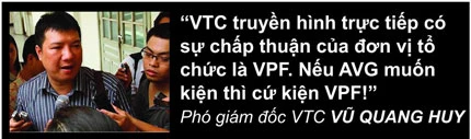 “Cuộc chiến” bản quyền truyền hình bóng đá: AVG kiện VTC ảnh 2 “Cuộc chiến” bản quyền truyền hình bóng đá: AVG kiện VTC ảnh 2