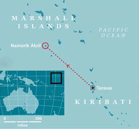 Ngư dân trôi dạt 33 ngày trên Thái Bình Dương ảnh 1 Ngư dân trôi dạt 33 ngày trên Thái Bình Dương ảnh 1