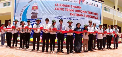 Khánh thành trường học ở Trường Sa: Gieo chữ, giữ đảo! ảnh 1 Khánh thành trường học ở Trường Sa: Gieo chữ, giữ đảo! ảnh 1