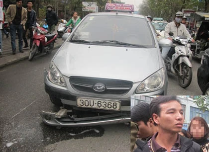 "Xe điên" hất cảnh sát lên nóc capo rồi đâm liên tiếp ảnh 1 "Xe điên" hất cảnh sát lên nóc capo rồi đâm liên tiếp ảnh 1
