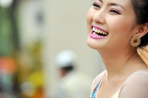 Kiều nữ Ngọc Lan cười ảnh 3