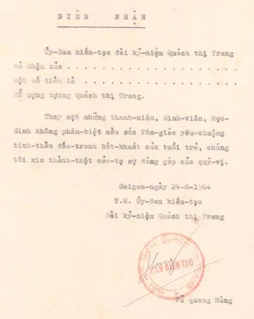 Dựng tượng Quách Thị Trang trước mũi súng cảnh sát ảnh 2 Dựng tượng Quách Thị Trang trước mũi súng cảnh sát ảnh 2