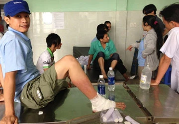 Cháy xưởng gia công, bốn công nhân bị bỏng ảnh 1 Cháy xưởng gia công, bốn công nhân bị bỏng ảnh 1