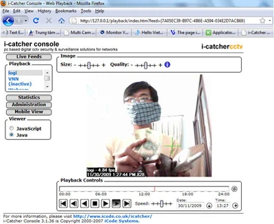 Biến webcam thành "mắt thần" chống trộm ảnh 6 Biến webcam thành "mắt thần" chống trộm ảnh 6