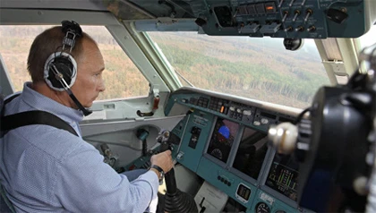 Putin bay đi làm để giảm tắc đường ảnh 1 Putin bay đi làm để giảm tắc đường ảnh 1