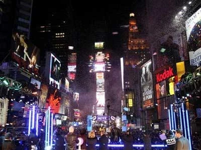 Quảng trường Thời đại, New York, sáng rực và náo nhiệt. (Ảnh: AP) Quảng trường Thời đại, New York, sáng rực và náo nhiệt. (Ảnh: AP)