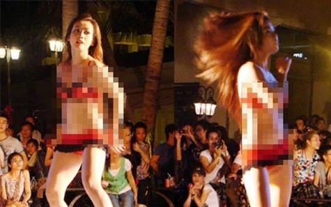 Rộ múa sexy, kích dục để quảng cáo ở Sài Gòn ảnh 1 Rộ múa sexy, kích dục để quảng cáo ở Sài Gòn ảnh 1