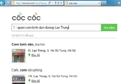 Web tìm kiếm Việt và giấc mơ "qua mặt" Google ảnh 1 Web tìm kiếm Việt và giấc mơ "qua mặt" Google ảnh 1