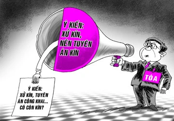 Tòa tuyên án “kín”, được không? ảnh 1 Tòa tuyên án “kín”, được không? ảnh 1