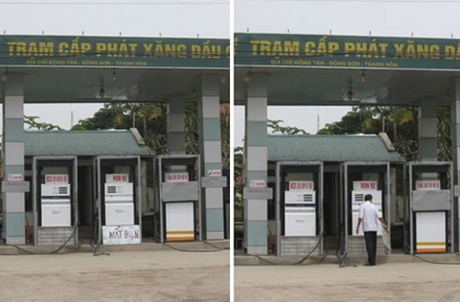 Nhiều cây xăng tại Thanh Hóa "mất điện", "hết hàng" ảnh 2 Nhiều cây xăng tại Thanh Hóa "mất điện", "hết hàng" ảnh 2