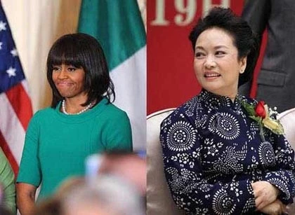 Michelle Obama "lạnh nhạt" với bà Bành Lệ Viên ảnh 1 Michelle Obama "lạnh nhạt" với bà Bành Lệ Viên ảnh 1