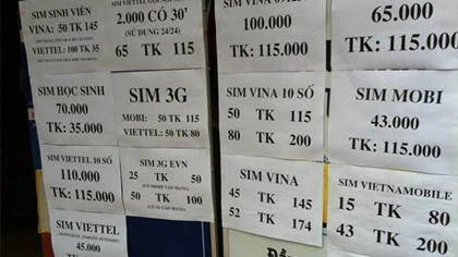 Sau lệnh cấm, SIM kích hoạt trước lại mọc như nấm ảnh 1 Sau lệnh cấm, SIM kích hoạt trước lại mọc như nấm ảnh 1
