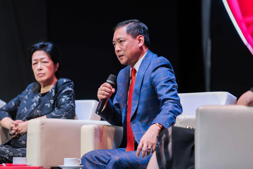 TS Nguyễn Cao Trí chia sẻ tại tọa đàm. Ảnh: NT TS Nguyễn Cao Trí chia sẻ tại tọa đàm. Ảnh: NT