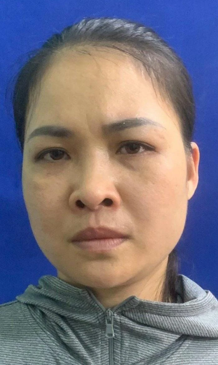 Bị can Hoàng Thị Hà. Ảnh CACC Bị can Hoàng Thị Hà. Ảnh CACC