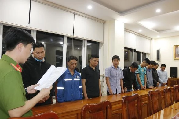 Các bị can trong vụ án Lợi dụng chức vụ, quyền hạn trong khi thi hành công vụ tại nút giao IC14 cao tốc Nội Bài - Lào Cai. Ảnh CACC Các bị can trong vụ án Lợi dụng chức vụ, quyền hạn trong khi thi hành công vụ tại nút giao IC14 cao tốc Nội Bài - Lào Cai. Ảnh CACC