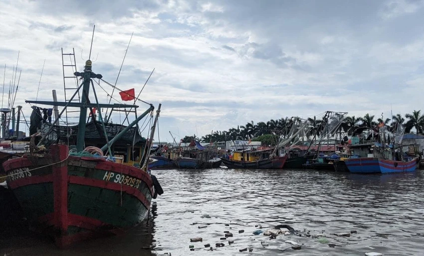Chủ động các âu thuyền cho tàu về tránh trú an toàn. Ảnh CTV Chủ động các âu thuyền cho tàu về tránh trú an toàn. Ảnh CTV