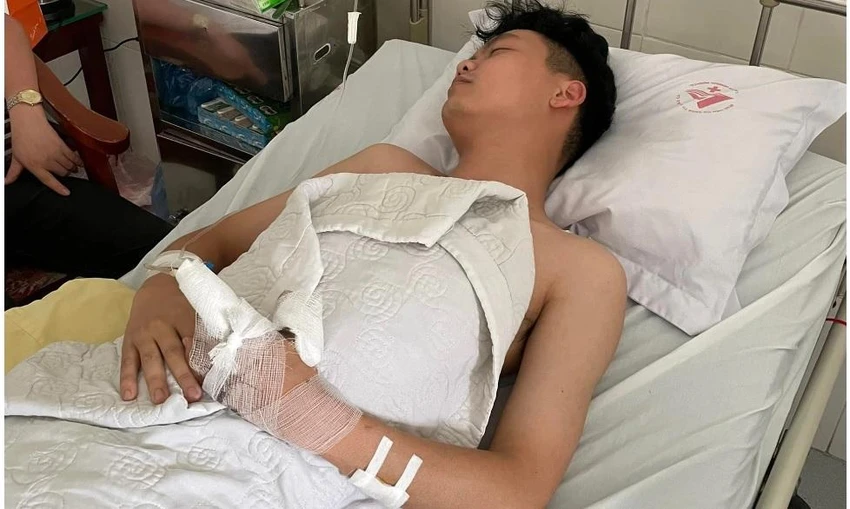 Sự việc khiến thiếu úy Ngọc Anh phải nhập viện điều trị. Ảnh CACC Sự việc khiến thiếu úy Ngọc Anh phải nhập viện điều trị. Ảnh CACC