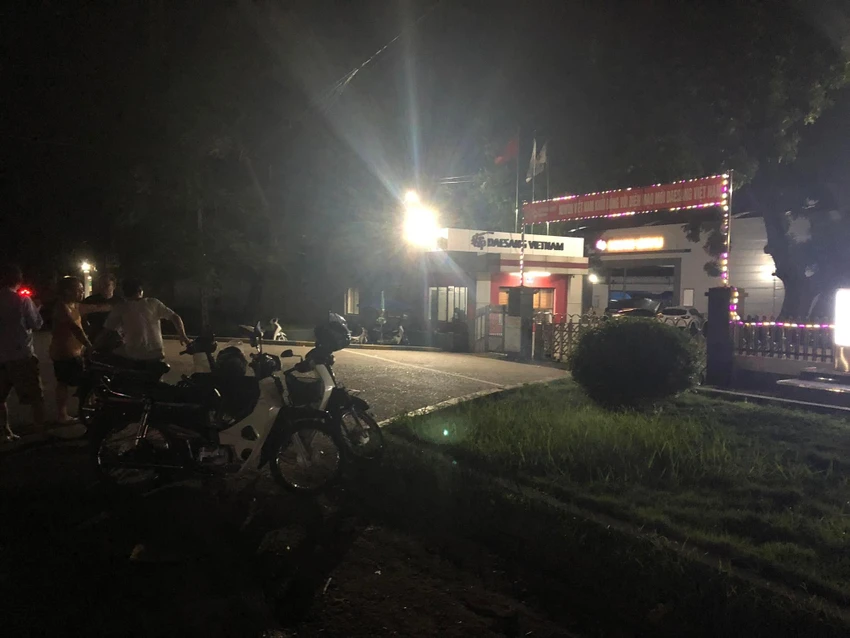 Sự việc xảy ra ở nhà máy Miwon Phú Thọ tối 18-7. Ảnh CTV Sự việc xảy ra ở nhà máy Miwon Phú Thọ tối 18-7. Ảnh CTV